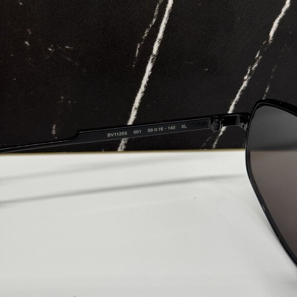 NEW BOTTEGA VENETA BV1125S 001 AVIATOR BLACK UNISEX SUNGLASSES BOTTEGA VENETA - Picture 9 of 11